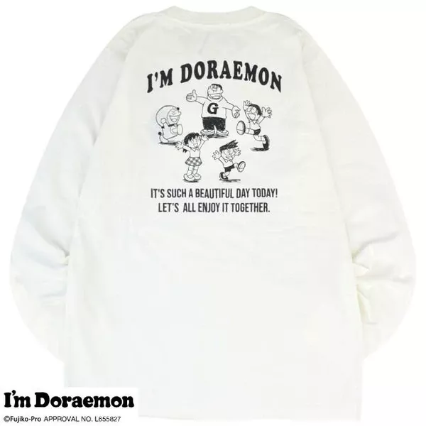 ੴ ｜JP#哆啦A夢#朋友#成人/女裝/男裝#長袖#白#A：衣服(M/L/LL)。