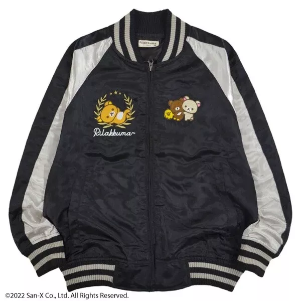 ੴ ｜JP#SANX#懶懶熊/拉拉熊#成人/男生/女生#黑：夾克/外套(M/L/LL)。