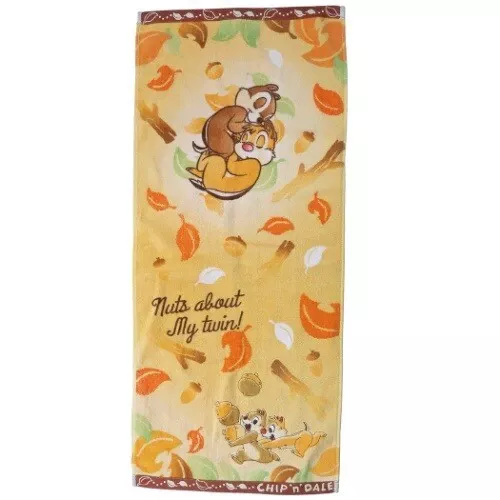 ੴ ｜JP#迪士尼#奇奇蒂蒂#秋：毛巾兩件組(約340×800mm)。