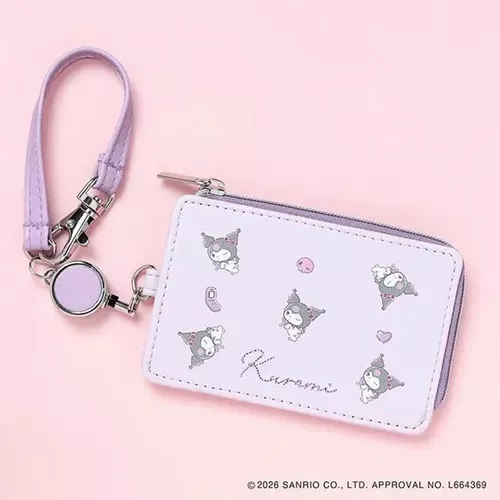 ੴ ｜JP#三麗鷗#酷洛米#紫：識別證件票卡夾/收納包(約H7cm×W10.8cm)。