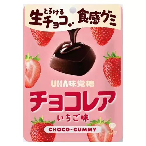 ੴ ｜JP#UHA/味覺糖#食品/零食#草莓巧克力風味：糖果十包組(單/40G)。