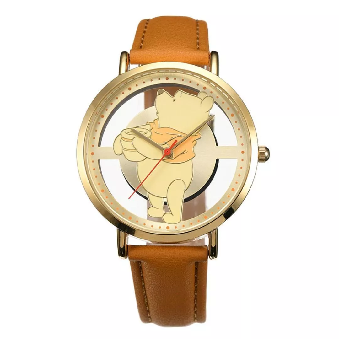 ੴ ｜JP#迪士尼#小熊維尼#蜂蜜#黃：手錶(約3.8×1cm/錶帶長22.5cm)。