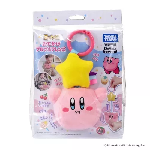 ੴ ｜JP#任天堂#星之卡比#夢幻島#彈簧鈴#黃粉色：遊戲玩具組(包裝約W190×H230×D85mm)。