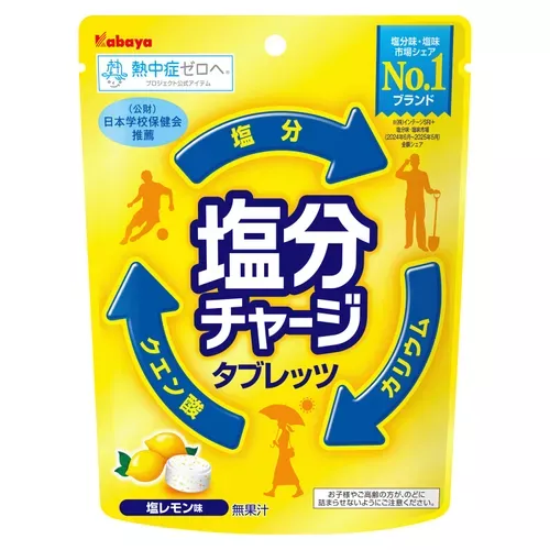 ܤ｜JP#Kabaya#鹽片劑#食品/零食#檸檬風味：糖果六包組(單/81G)。