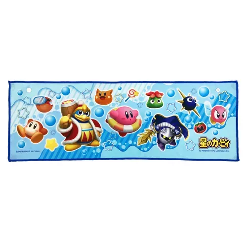 ܤ｜JP#任天堂#星之卡比#海底星世界#藍：涼毛巾兩件組(約20×60cm)。
