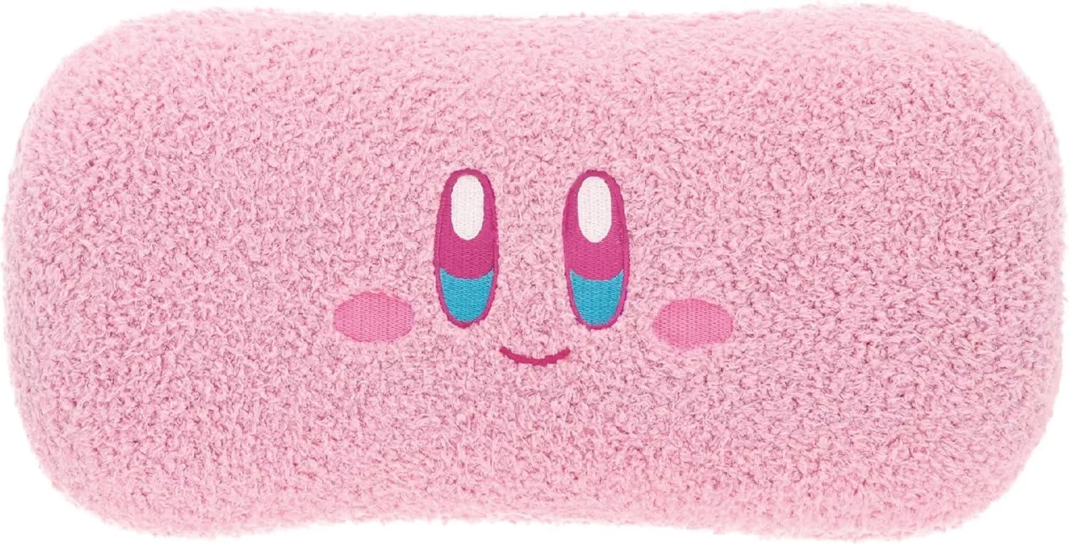 ܤ｜JP#任天堂#星之卡比#表情風#粉：抱靠枕(約H20×W43×D12cm)。