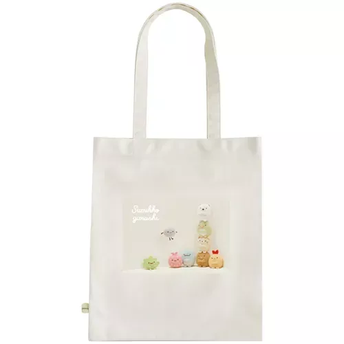 ܤ｜JP#SANX#角落生物/角落小夥伴#寫真風#白：手提肩背袋(約40×35cm)。