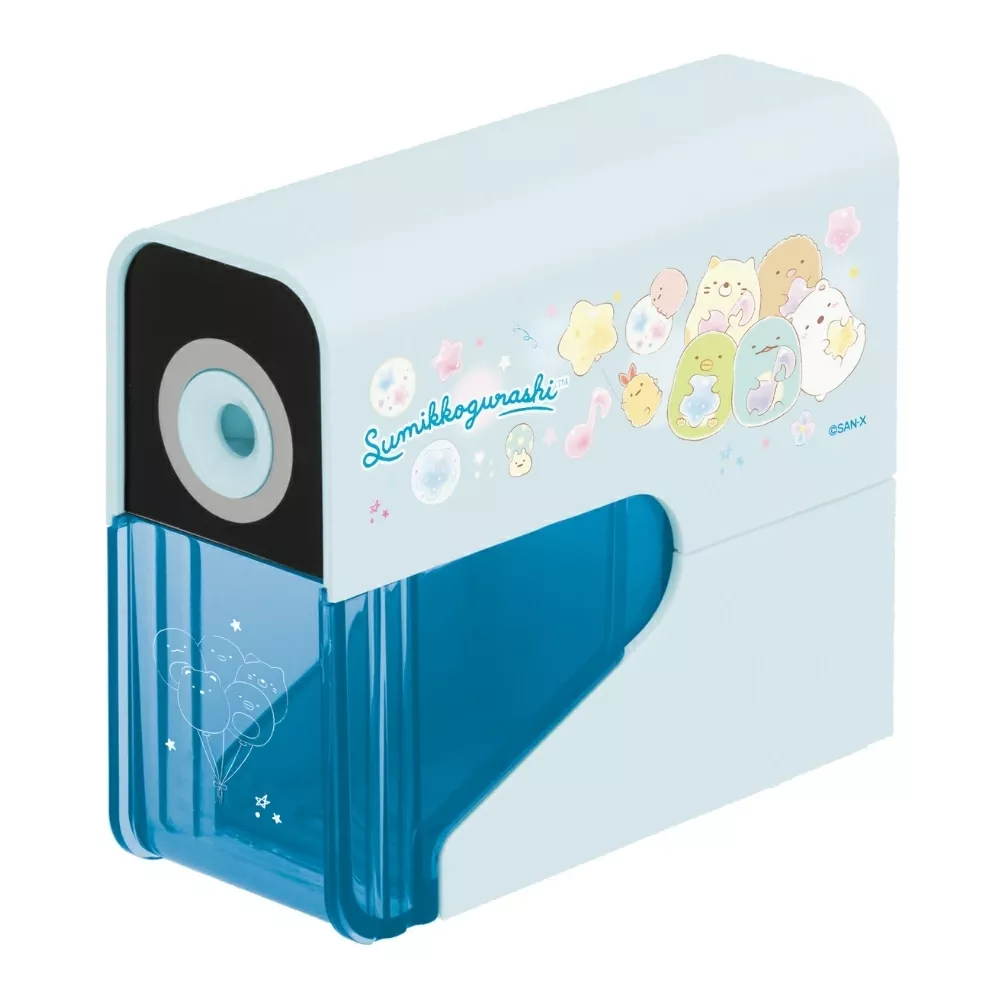 ܤ｜JP#SANX#角落生物/角落小夥伴#氣泡#藍：電動削筆器(約H106×W50×D125mm)。