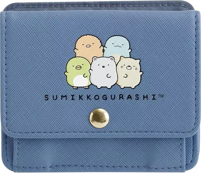 ܤ｜JP#SANX#角落生物/角落小夥伴#小人偶#藍：識別證票卡夾/零錢包(約8.5×10×1.5cm)。