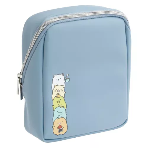 ܤ｜JP#SANX#角落生物/角落小夥伴#疊高趣#藍：立袋/收納包(約20×17×6cm)。