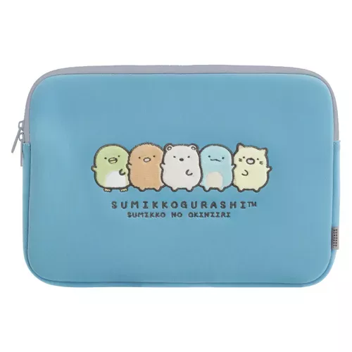 ܤ｜JP#SANX#角落生物/角落小夥伴#小生物#藍：筆電包/收納包(約24×34×2.5cm)。