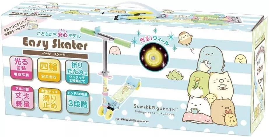 ܤ｜JP#SANX#角落生物/角落小夥伴#兒童#粉藍色：滑板車(耐重約30KG)。