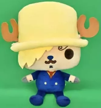 ܤ｜TW/ing#海賊王/航海王#喬巴#金髮帽#黃：娃偶扭蛋盒玩佈景擺飾(約30cm)。