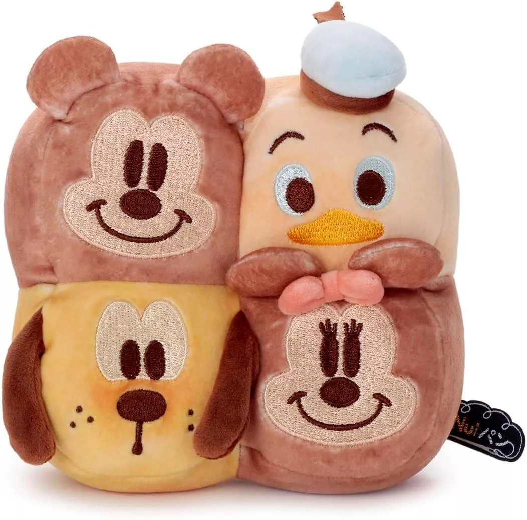 ܤ｜JP#迪士尼#米奇/米妮/布魯托/唐老鴨#Nuiパン#撕麵包#S：娃偶扭蛋盒玩佈景擺飾品(約7x13x14cm)。