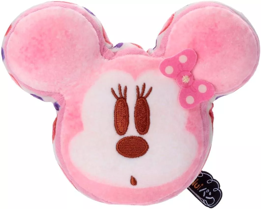 ܤ｜JP#迪士尼#米妮#Nuiパン#三明治#草莓#S：娃偶扭蛋盒玩佈景擺飾品(約5x14x11cm)。