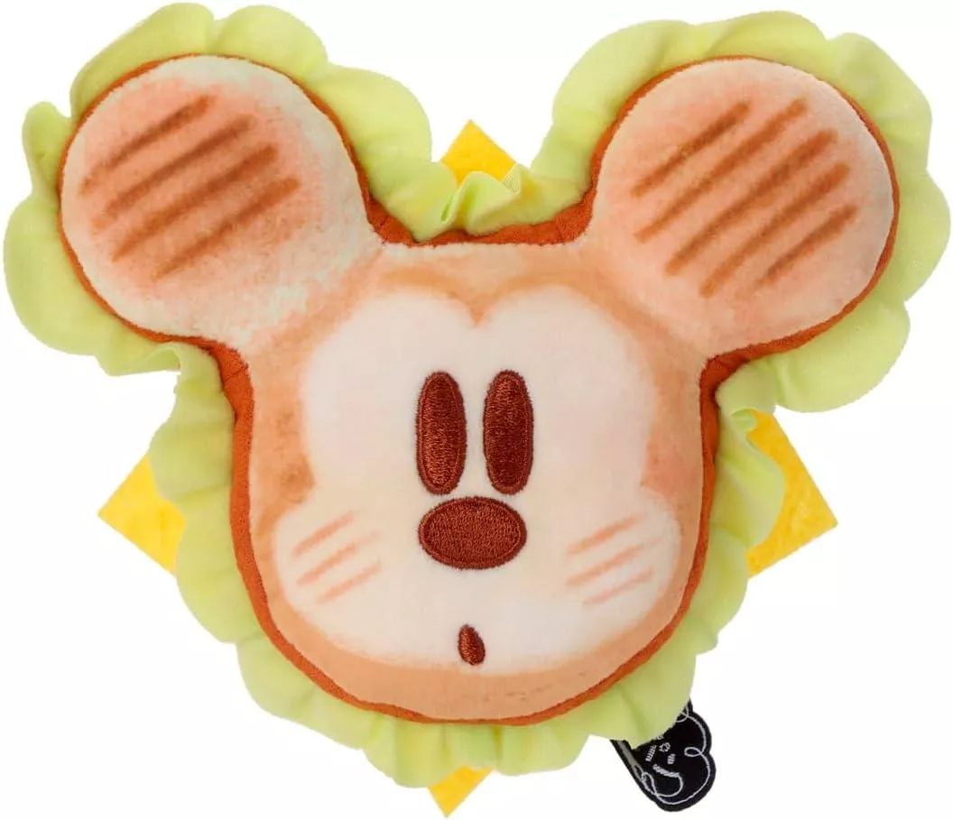 ܤ｜JP#迪士尼#米奇#Nuiパン#三明治#起司#S：娃偶扭蛋盒玩佈景擺飾品(約5x15x13cm)。