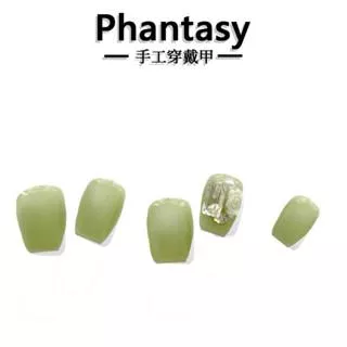 phantasy 碧玉山茶 貓眼/鑲鑽 客製化手工穿戴甲