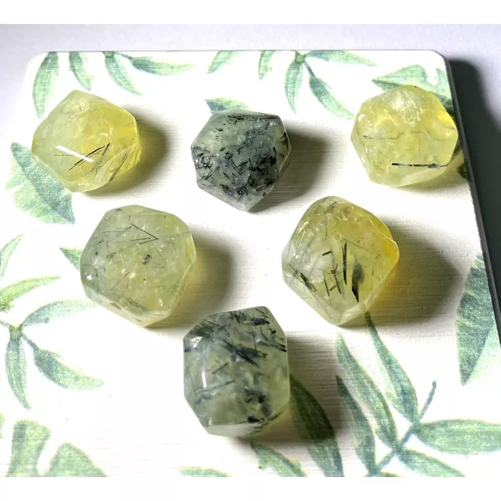 葡萄石隨形切面珠 橫孔 適合DIY手作 天然石手作材料 單個隨機出貨