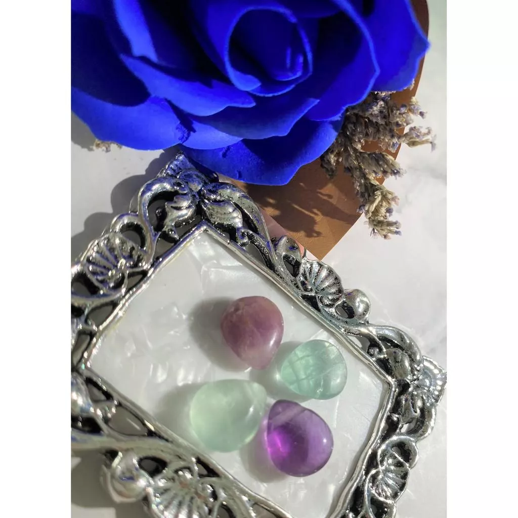 花瓣水滴造型水晶散珠 12*10mm 螢石 隔珠 DIY金屬編織 DIY飾品 DIY串珠 單個