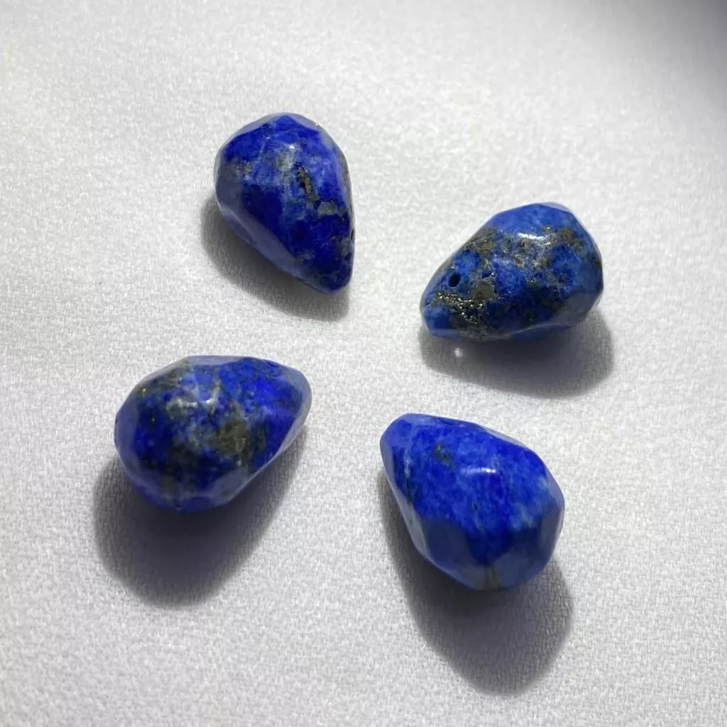 青金石切面水滴吊墜 手作材料 單個隨機出貨 手鍊項鍊飾品配件DIY