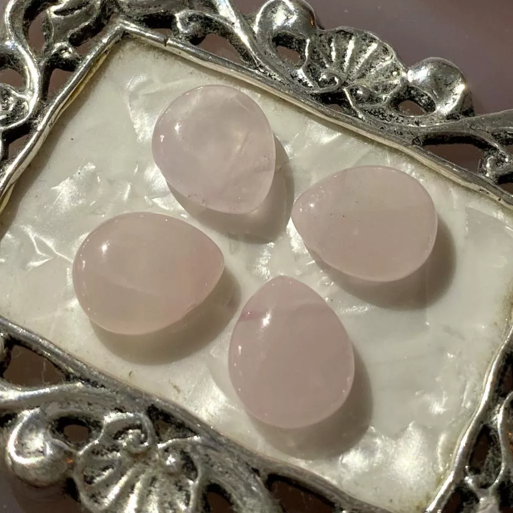 花瓣水滴造型水晶散珠 12*10mm 粉晶 隔珠 DIY金屬編織 DIY飾品 DIY串珠 單個