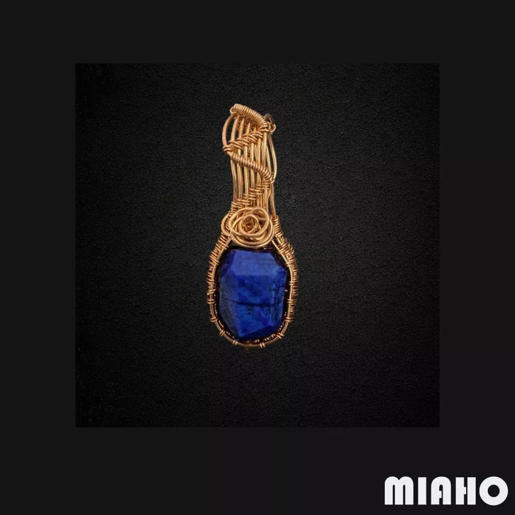 miaho 青金石墜 手工編織