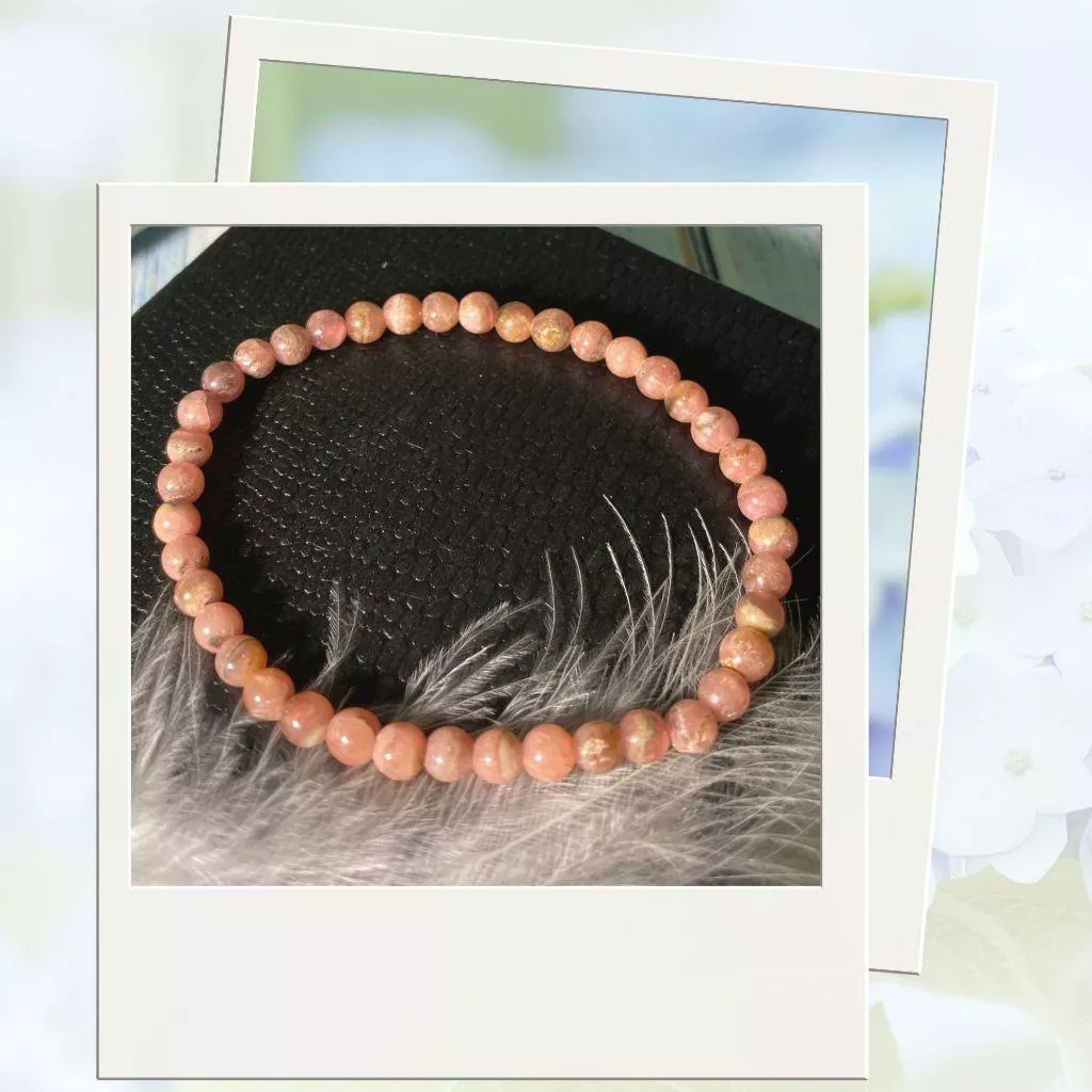 miaho 5mm 菱錳礦手鍊 菱錳礦手珠