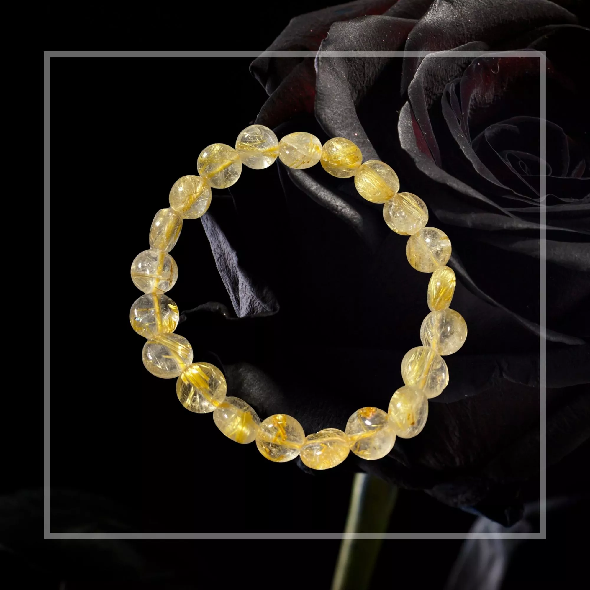 miaho 7mm 8mm 鈦晶手珠 扁圓形 圓餅珠 單條隨機出貨