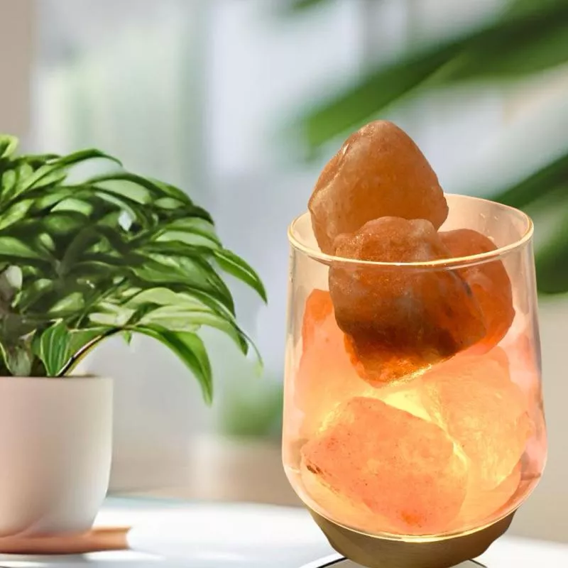 喜馬拉雅玫瑰鹽原石 居家擺設 diy鹽燈 單個隨機