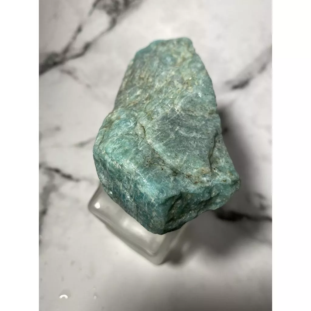 天河石原礦 自然石紋 重282g 約105mm*55mm*36mm 居家擺設