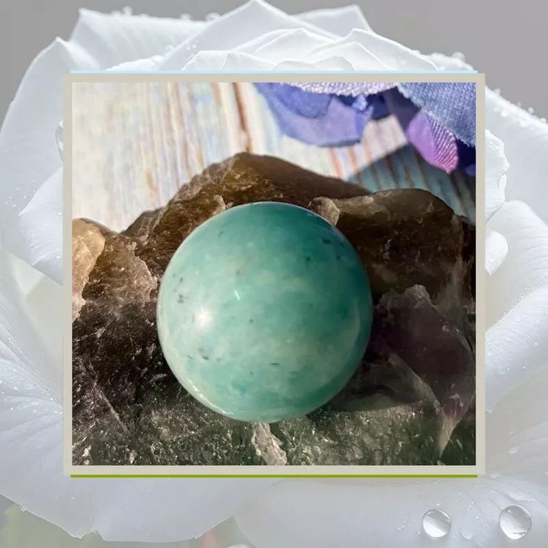 20mm天河石球 居家擺設 手握石 實物拍攝S10