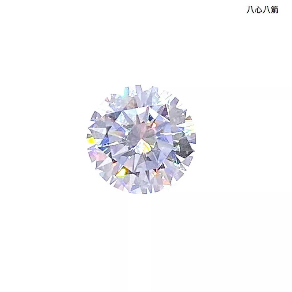 CZ鑽 八心八箭  CZ鋯石 9 10 11 12 mm 圓形 透明色 裸鑽 蘇聯鑽 金工 蠟雕 首飾 戒指 耳環