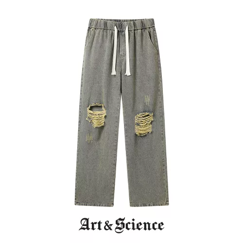AS05 SAVAGE DENIM WIDE PANTS INDIGO