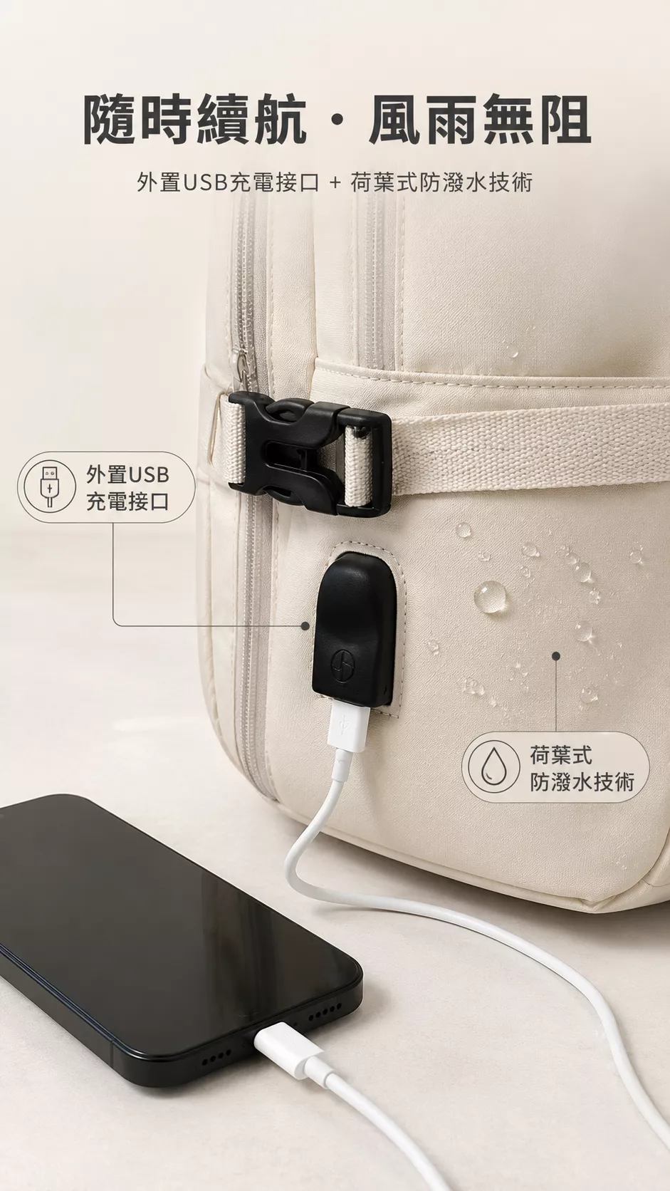 Yamarules山澤 多色高密度防潑水牛津布簡約機能後背包