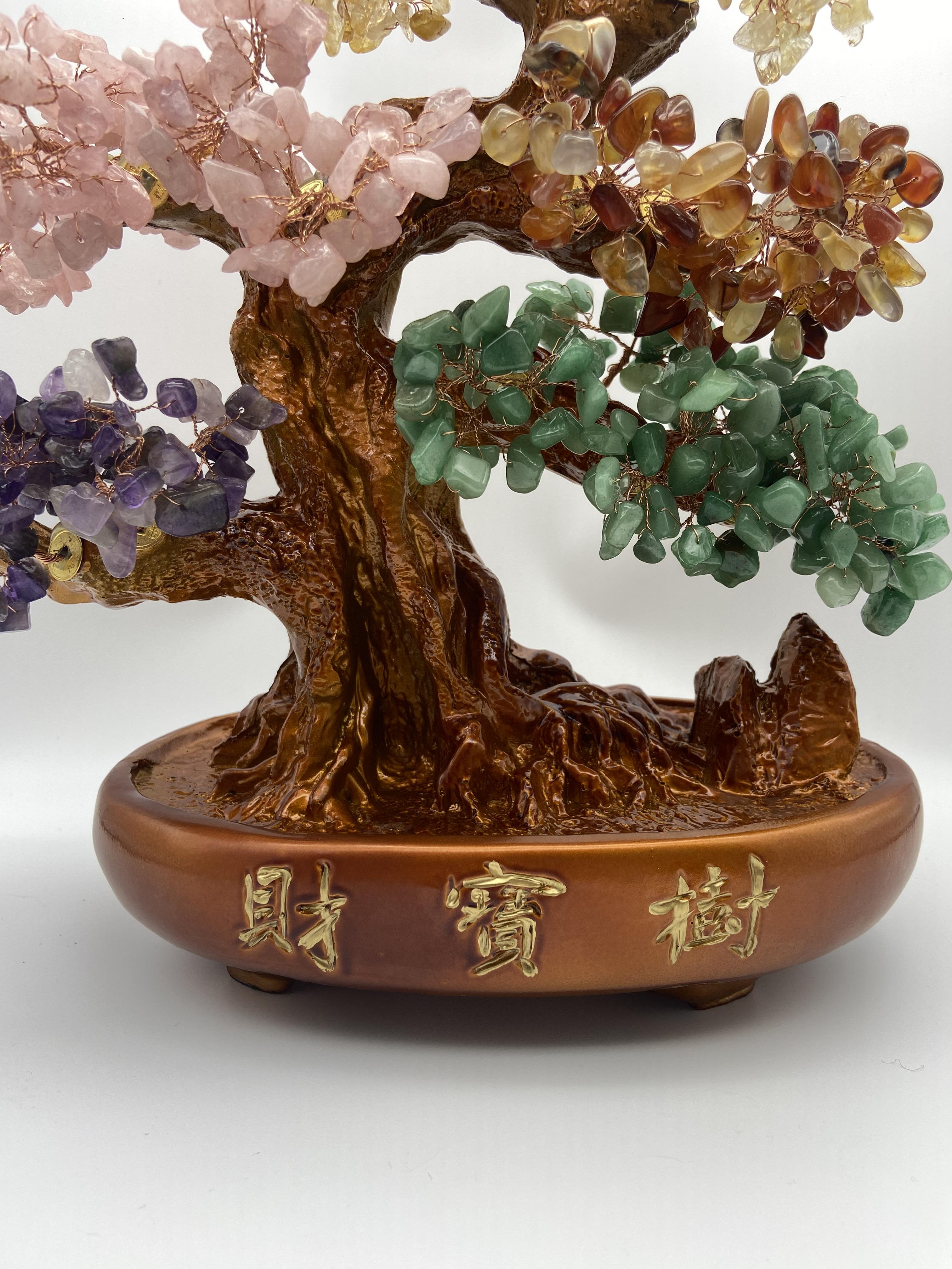 金底五行水晶招財樹  2kg 全方位功效