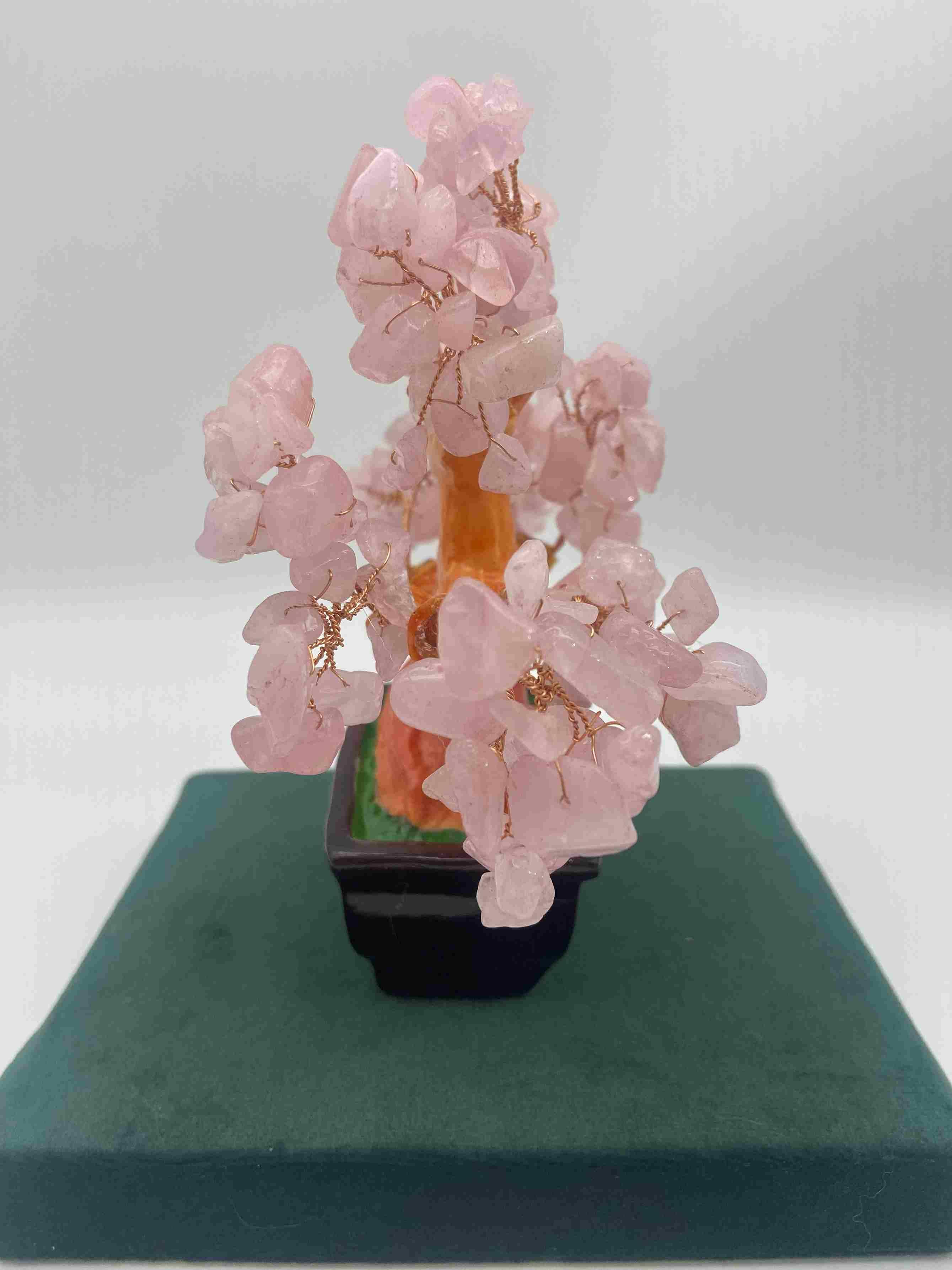 粉水晶盆栽樹 招財進寶
