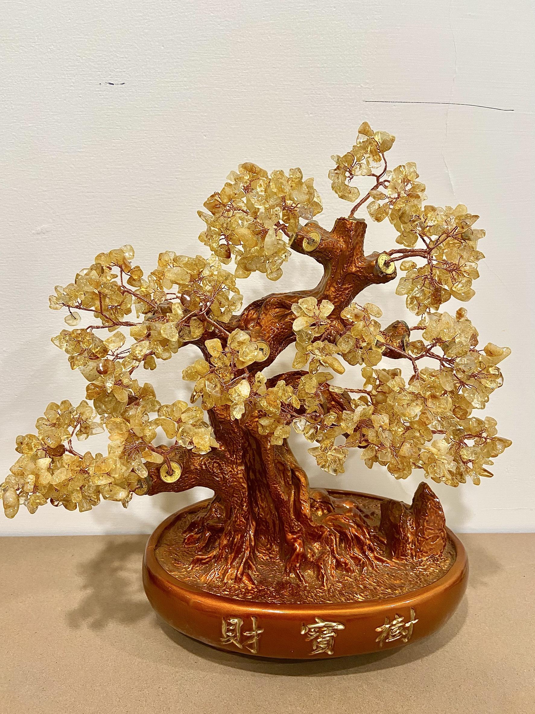 黃水晶招財樹發財樹 2kg 招財進寶