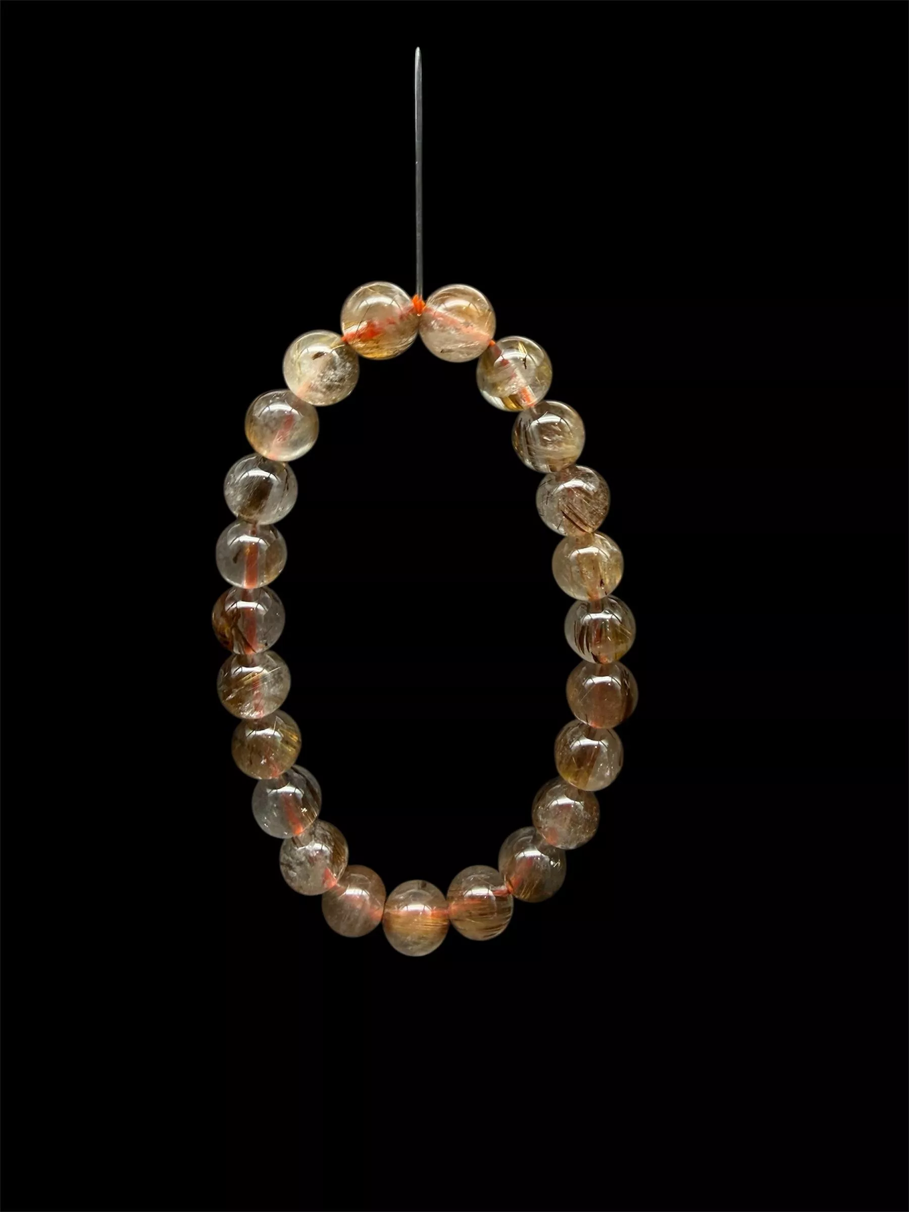 咖啡鈦手珠 8mm 福氣滿滿