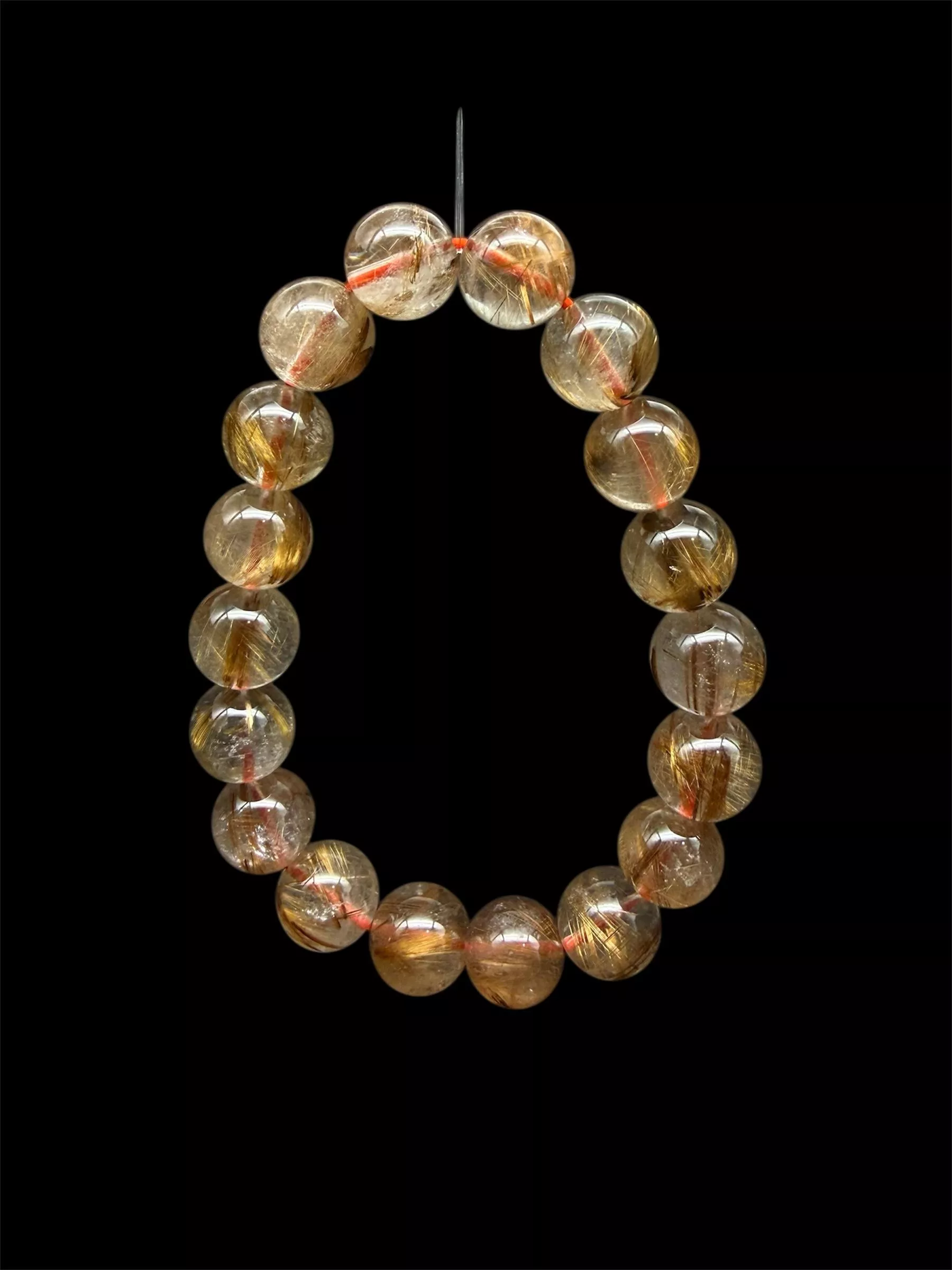 咖啡鈦手珠 10.5mm 財源廣進