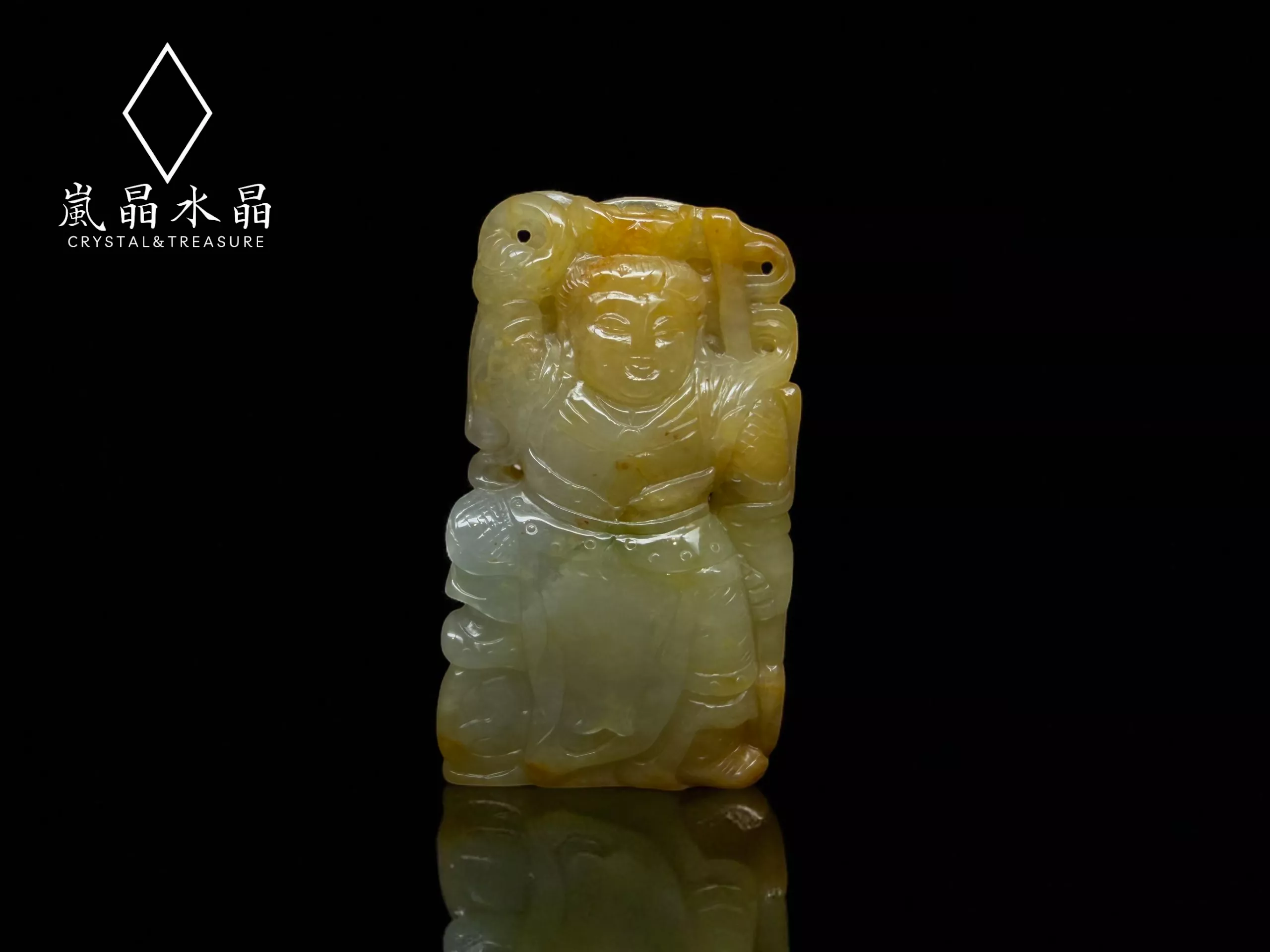 三太子蜜糖黃吊墜 附綁繩