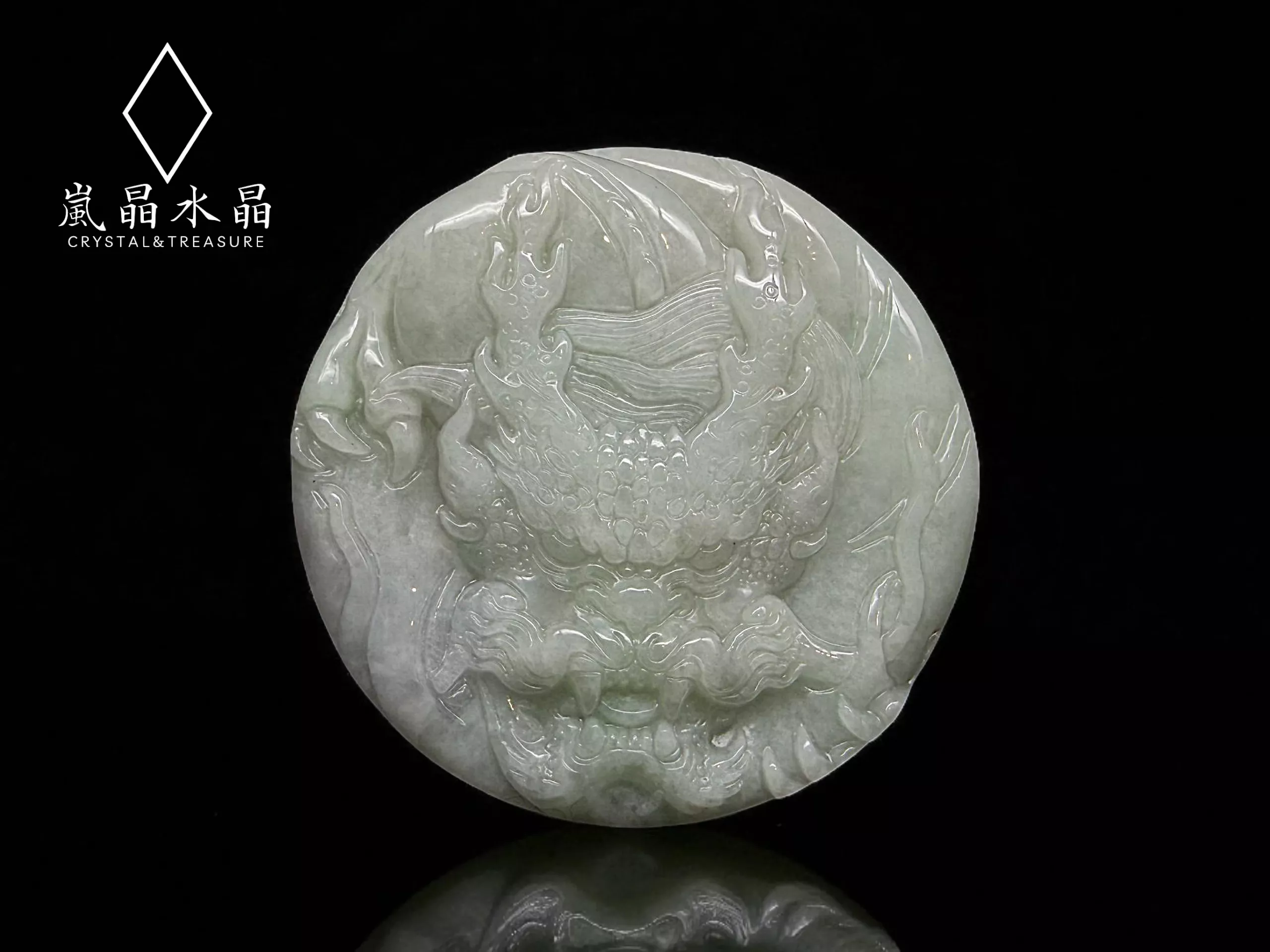 龍牌翡翠  尊貴地位 附綁繩