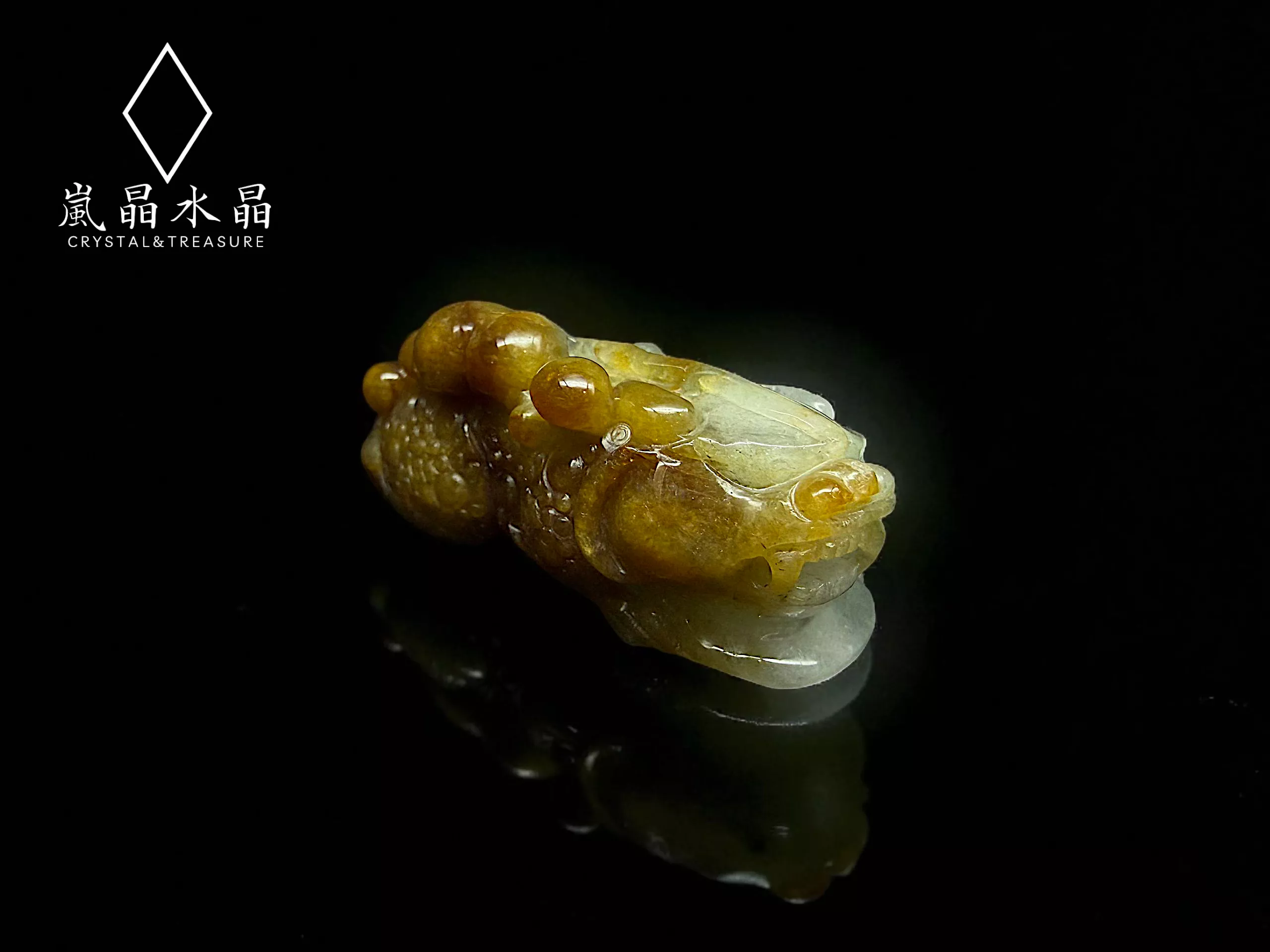 貔貅翡翠擺件 財源滾滾