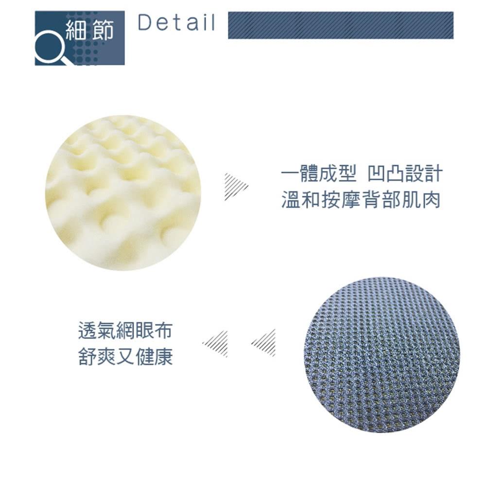 【Fulux 弗洛克】總裁按摩腰靠(釋壓 腰墊 慢回彈 記憶綿)