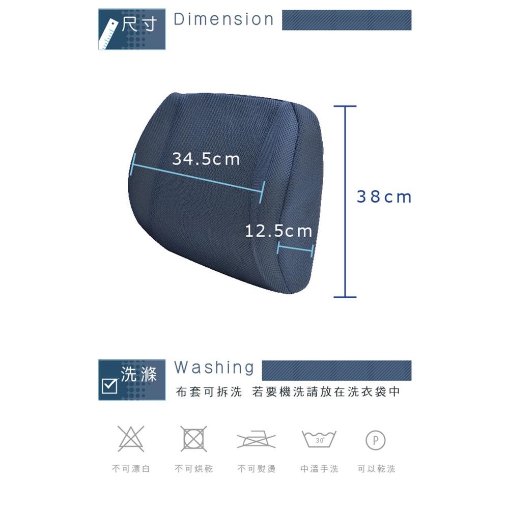 【Fulux 弗洛克】總裁按摩腰靠(釋壓 腰墊 慢回彈 記憶綿)