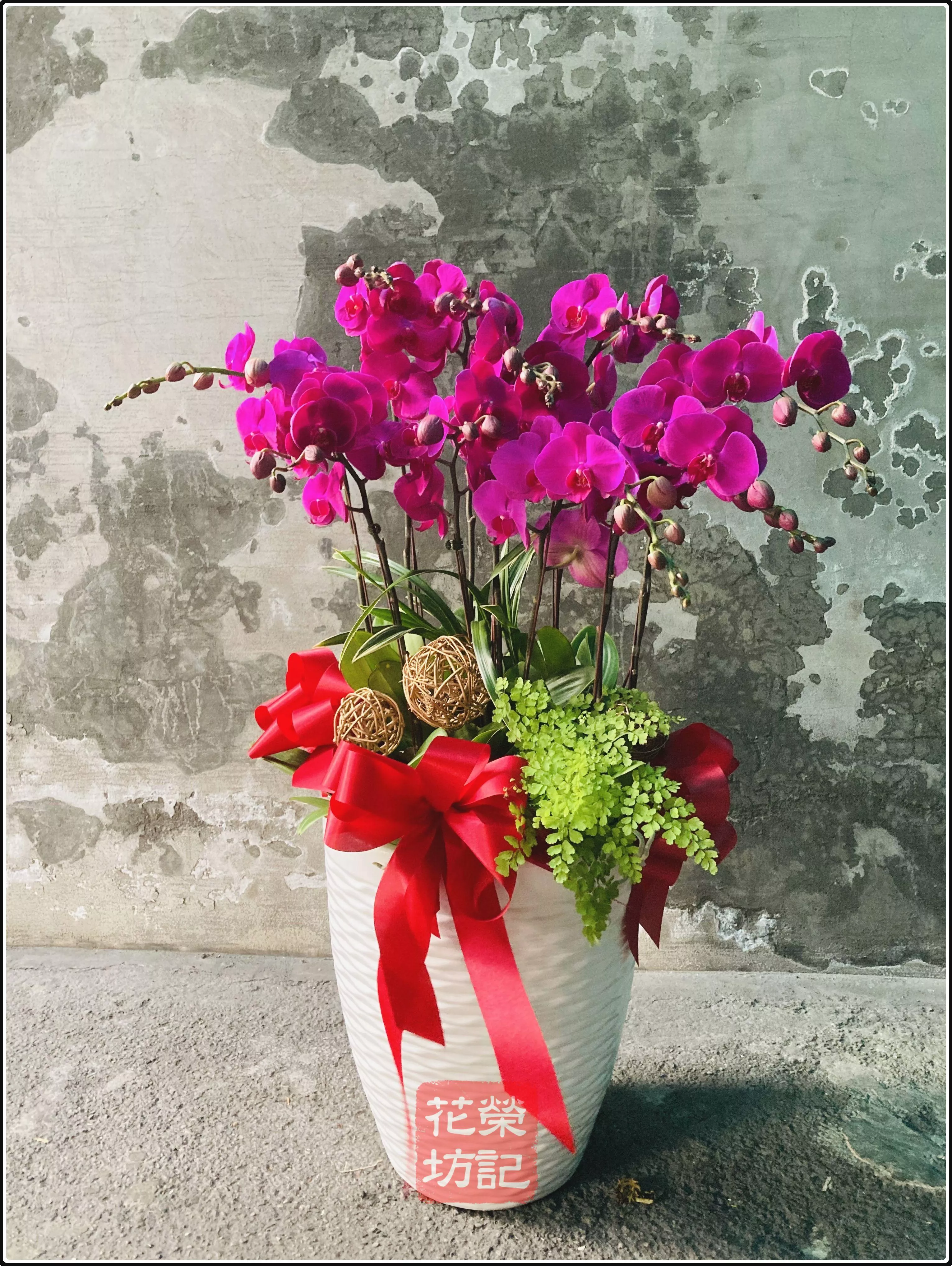 落地型喜慶蘭花組合 | Floortop Orchild Mix for Celebration