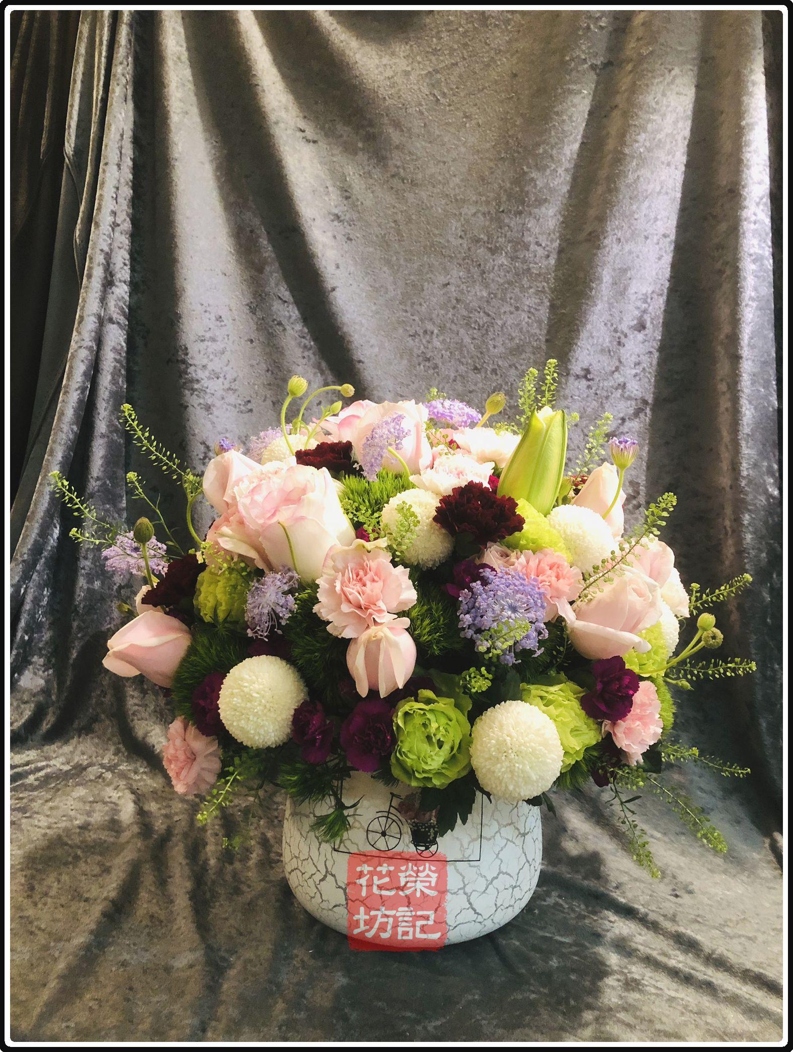 商業桌花．圓滿 | Biedermeier
