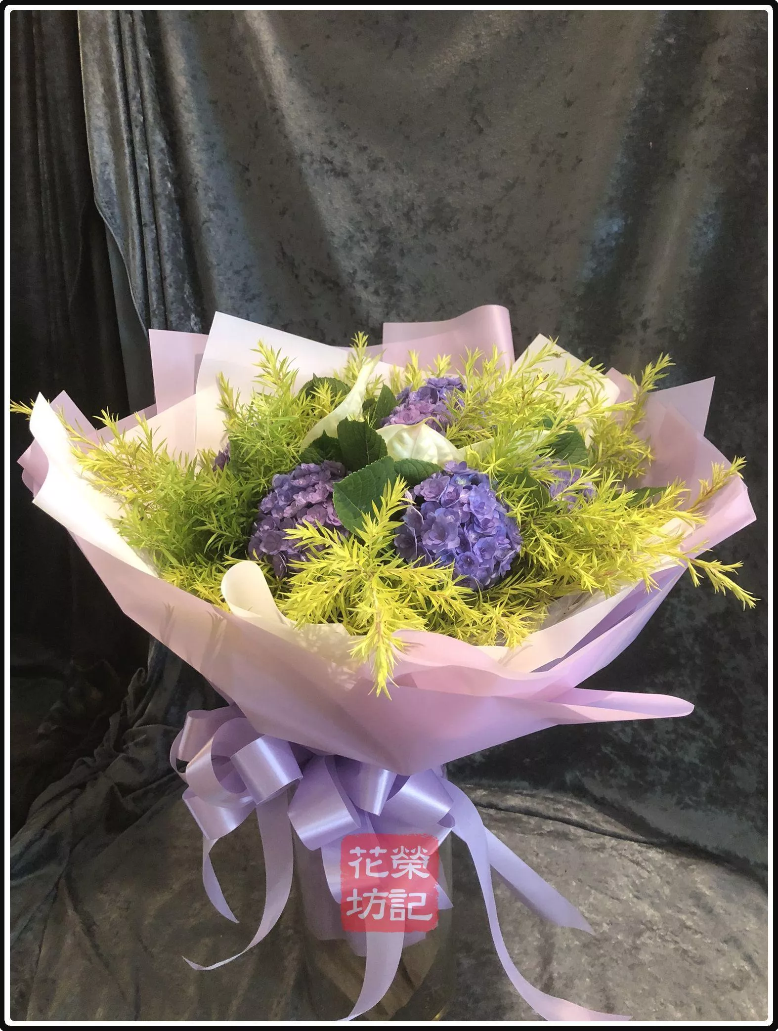 經典型繡球花束 |  Hydrangeas Bouquet L
