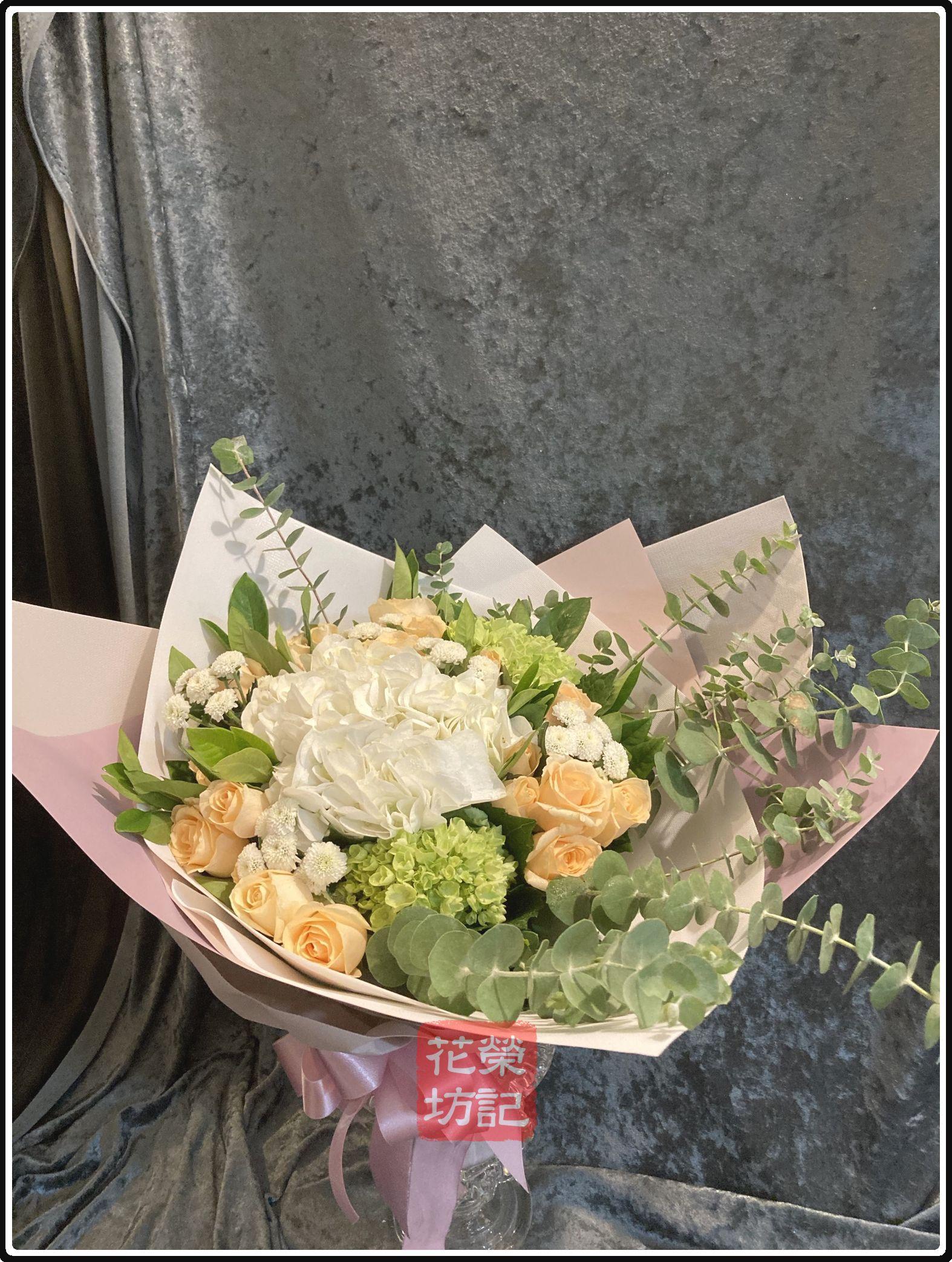 經典型繡球花束 |  Hydrangeas Bouquet L
