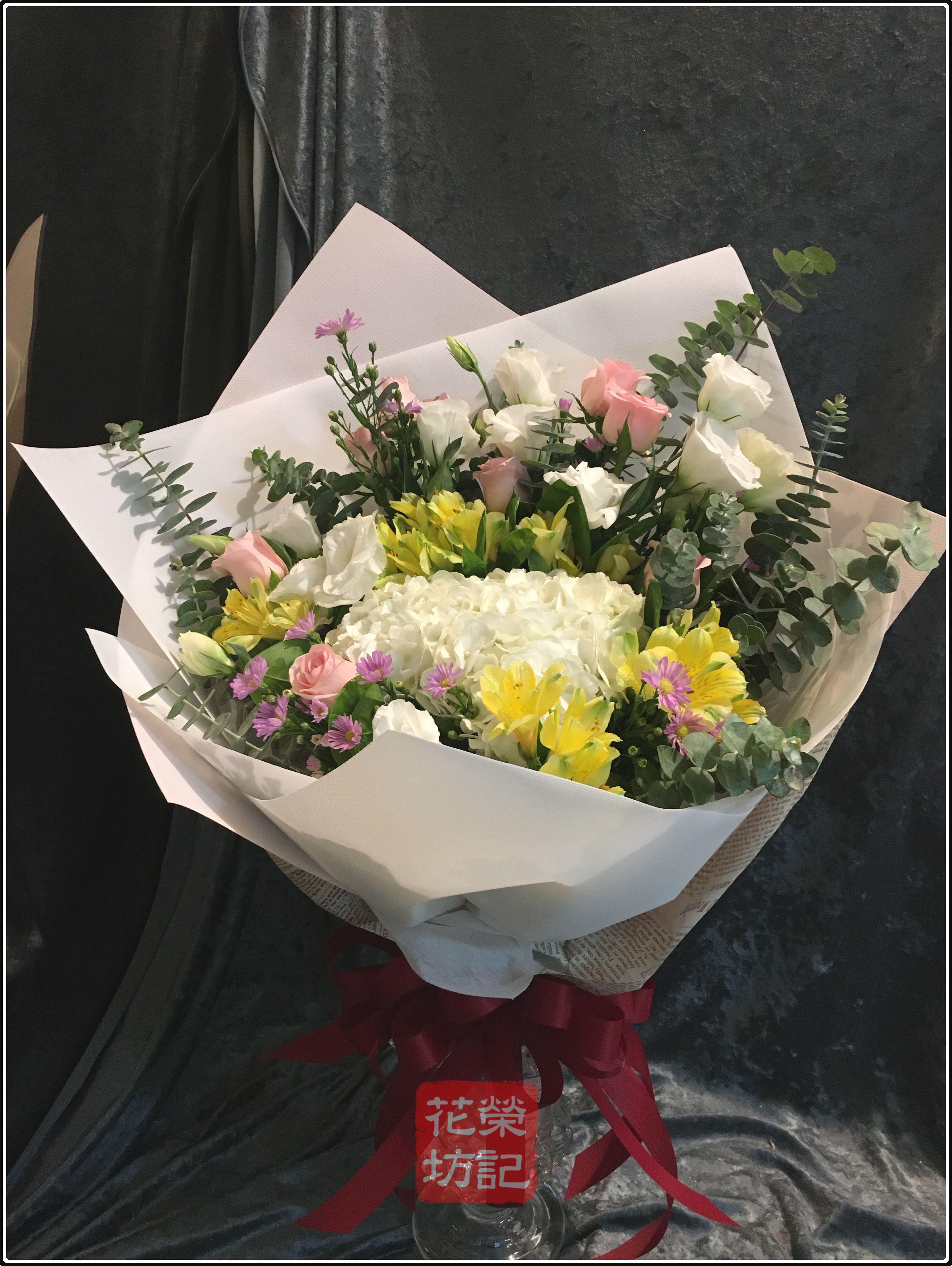 經典型繡球花束 |  Hydrangeas Bouquet L