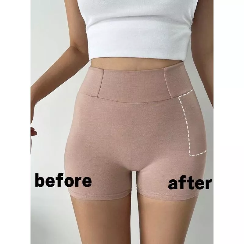 ￼I Beauty 🇰🇷韓國東大門代購 秋款 完美曲線 高腰 彈力 舒適 修身 假胯墊 安全褲 打底褲